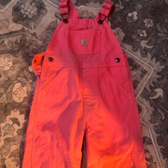 Carhartt Girls' Loose Fit Canvas Bib Overalls - Picture 2 of 7